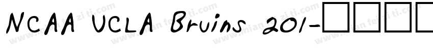 NCAA UCLA Bruins 201字体转换